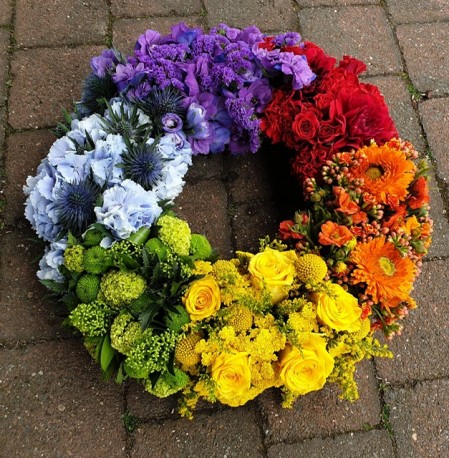 Rainbow Wreath