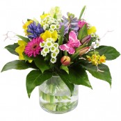 Vase of sesaonal flowers